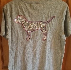 PINK VS dog t-shirt